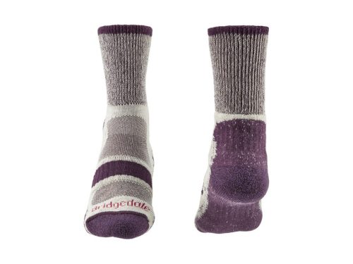 Bridgedale HIKE LW Cotton Cool Comf. Boot Wmns 350 Plum zokni
