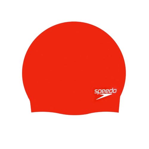 Speedo Plain Moulded Silicoe Cap Junior