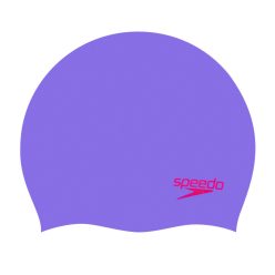 Speedo Plain Moulded Silicoe Cap Junior