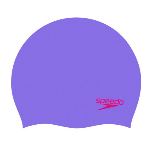 Speedo Plain Moulded Silicoe Cap Junior
