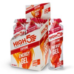 HIGH5 Energy Gel Caffeine Málna energiazselé 40 g