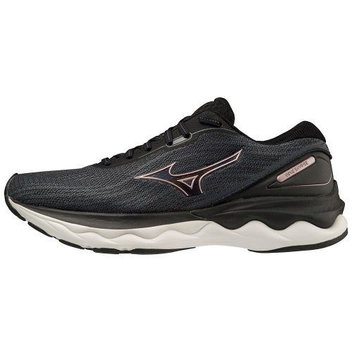 Mizuno Wave Skyrise 3 női neutrális futócipő – Black/Rose Copper/Nimbus Cloud