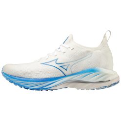 Mizuno Wave Neo Wind női neutrális futócipő – Undyed White/Peace Blue