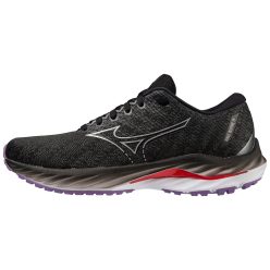 Mizuno Wave Inspire 19 női stabil futócipő – Black/Silver/Bittersweet