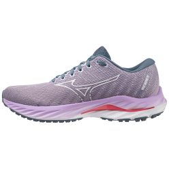 Mizuno Wave Inspire 19 női stabil futócipő – Wisteria/White/Sun Kissed Coral