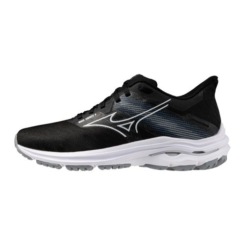 Mizuno Wave Equate 9 női stabil futócipő – Black/White/Nimbus Cloud