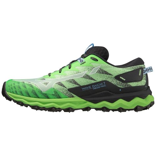 Mizuno Wave Daichi 7 férfi terepfutócipő – 909 C/Cameo Green/Little Boy Blue