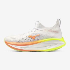   Mizuno Neo Vista 3 női neutrális futócipő – White/Flamingo Coral/Lime Pulp