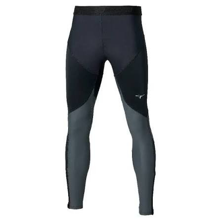 Mizuno Tech Thermal Charge Breath Thermo Long Tight férfi hosszú futónadrág – Black/Dark Slate